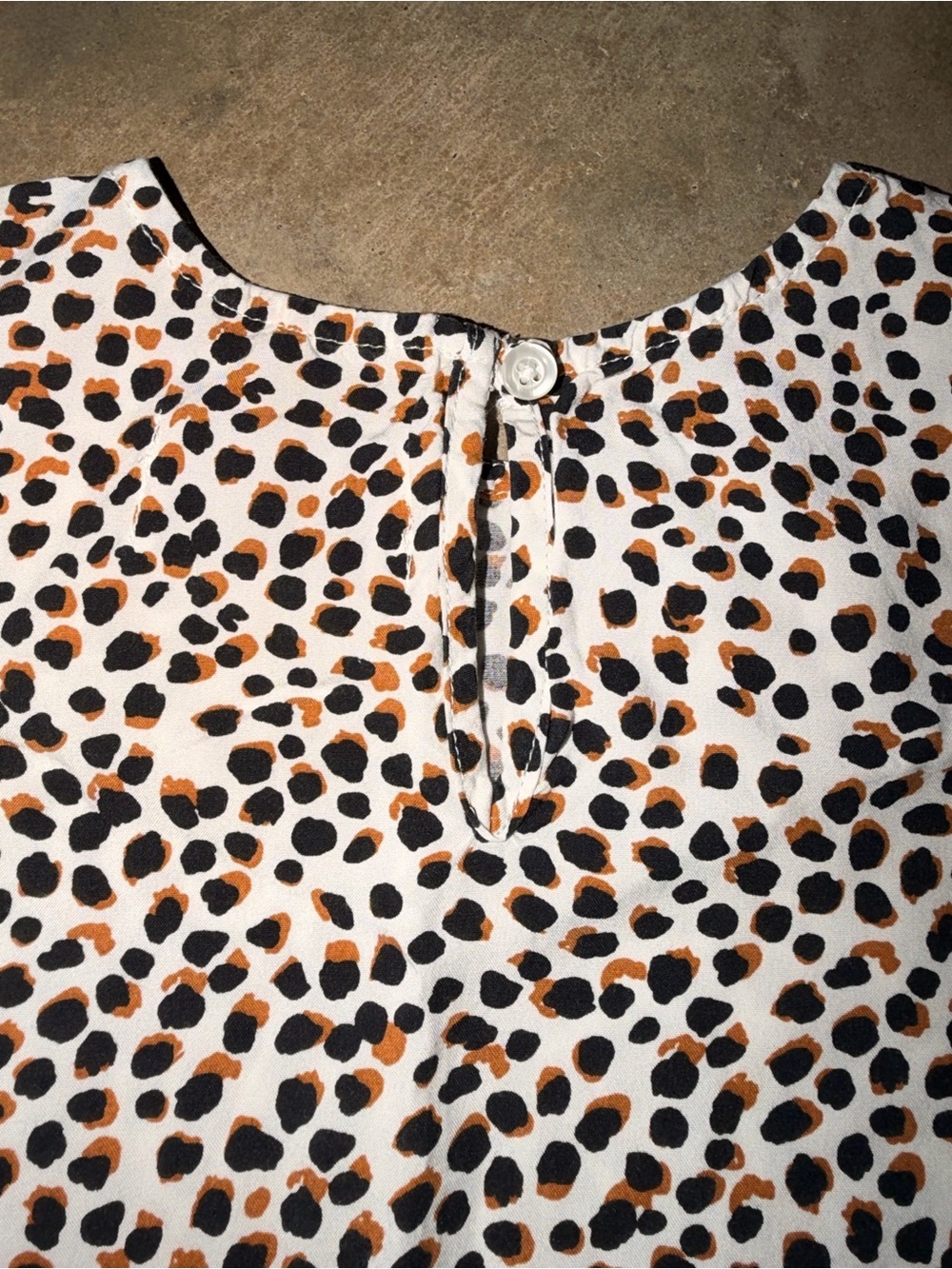 Old Navy Toddler Girls Leopard Print Swing Dress 3T Short Sleeve - Picture 3 of 6